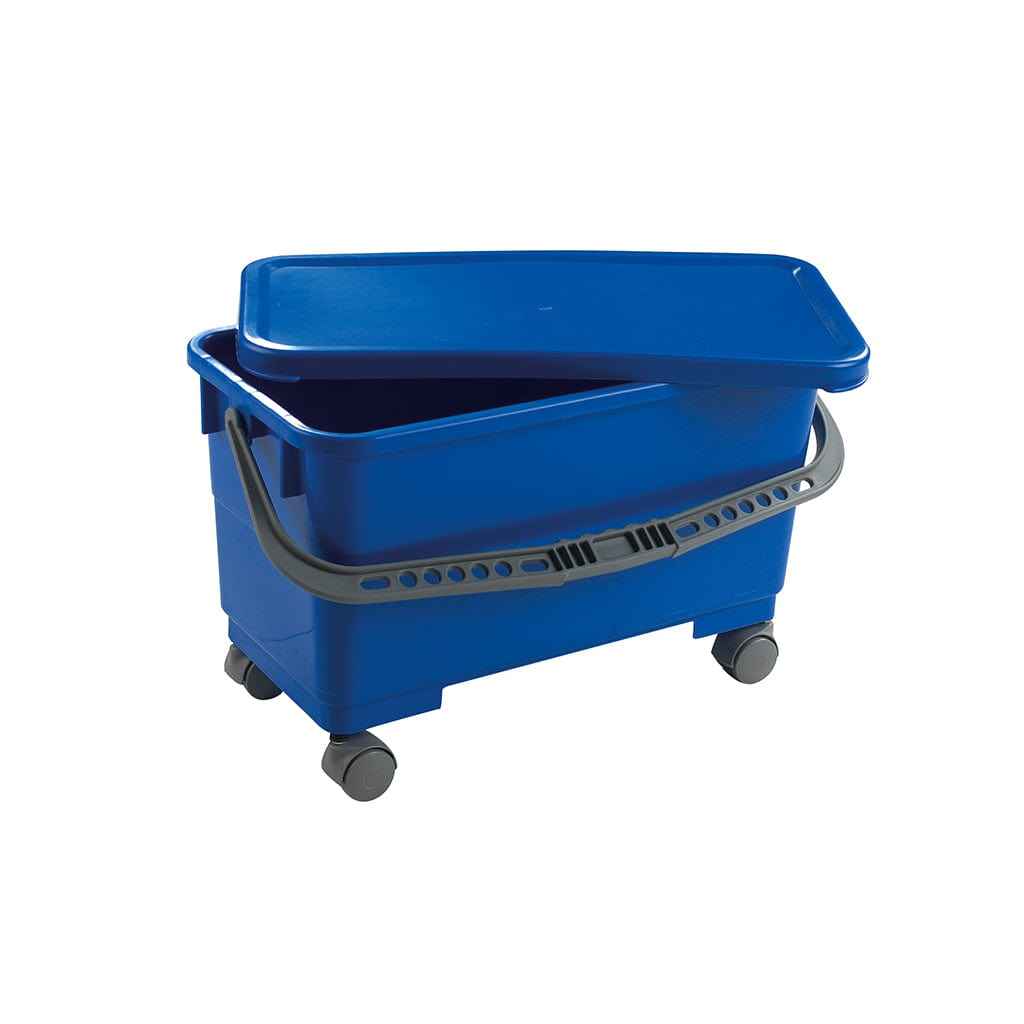 24L Window Cleaning Bucket with Lid & Castors - Box of 5 - Commercial Cleaning Machines Ltd