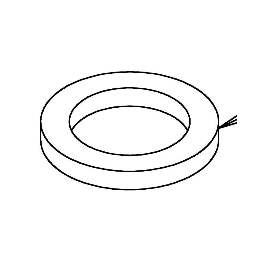 Truvox 03-6133-0000 vacuum motor cover inner seal - parts diagram