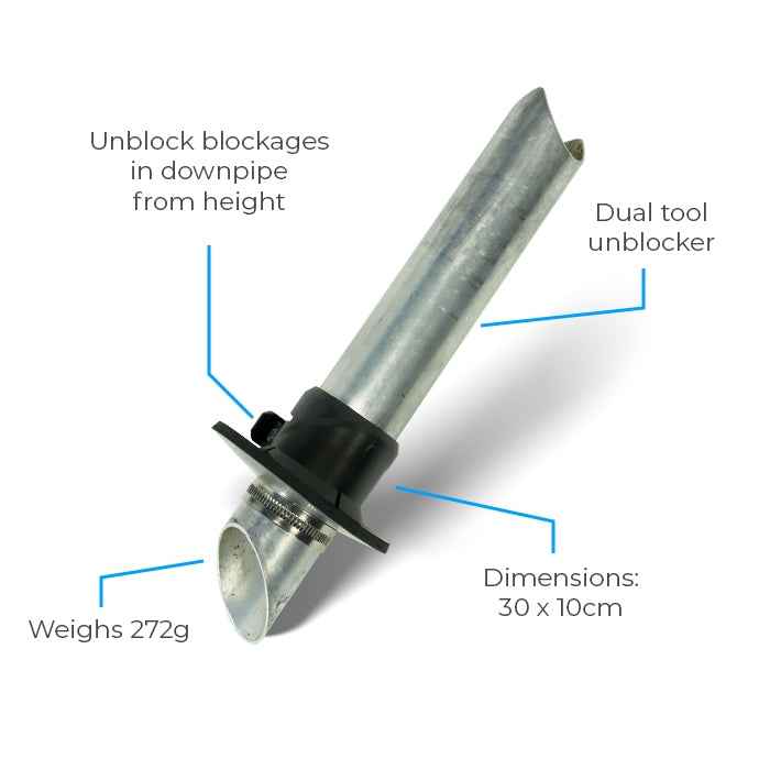 SkyVac Dual Unblocking Tool for Gutter Downpipes