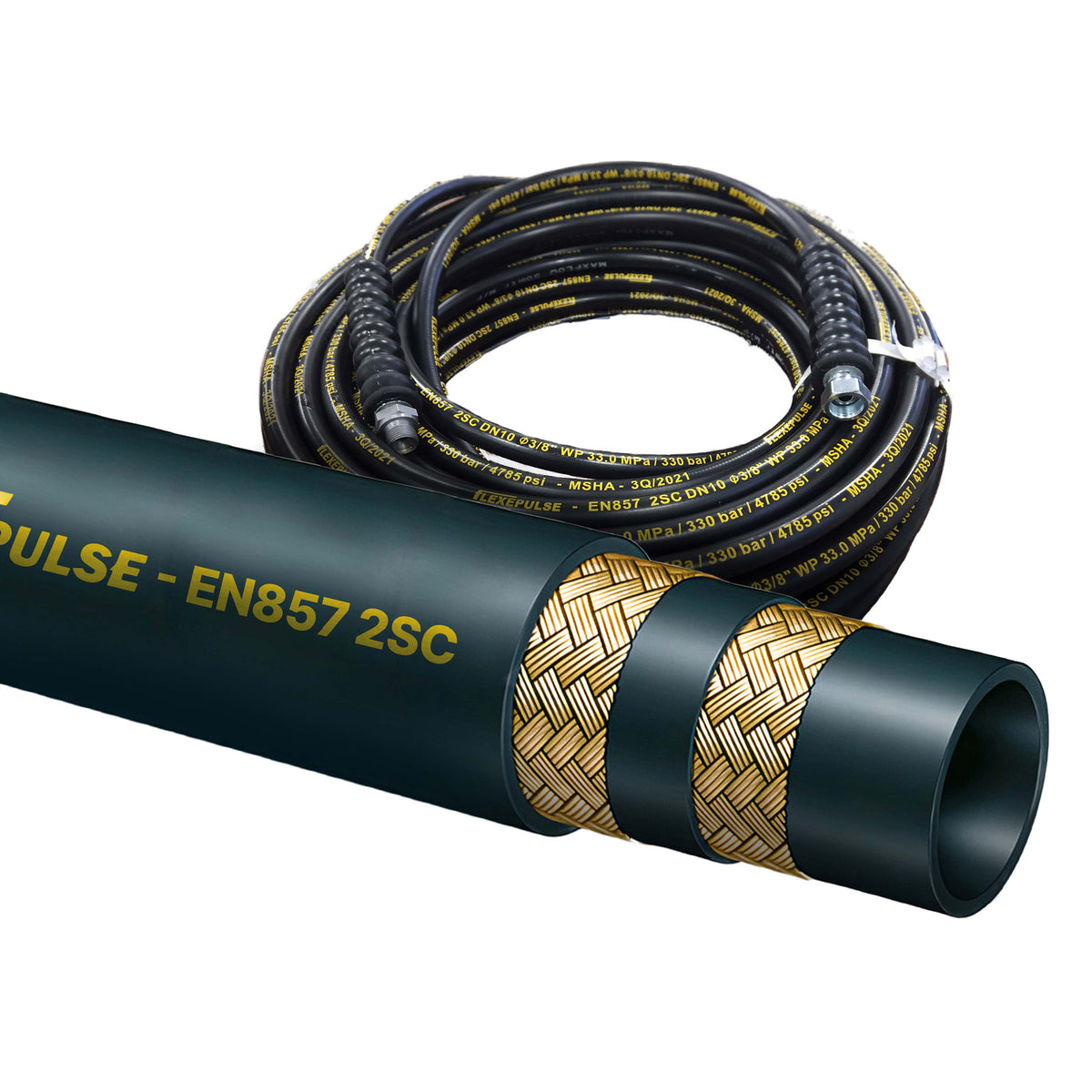 15 MTR 5/16" Flexepulse Hose c/w 22MM Screw Ends