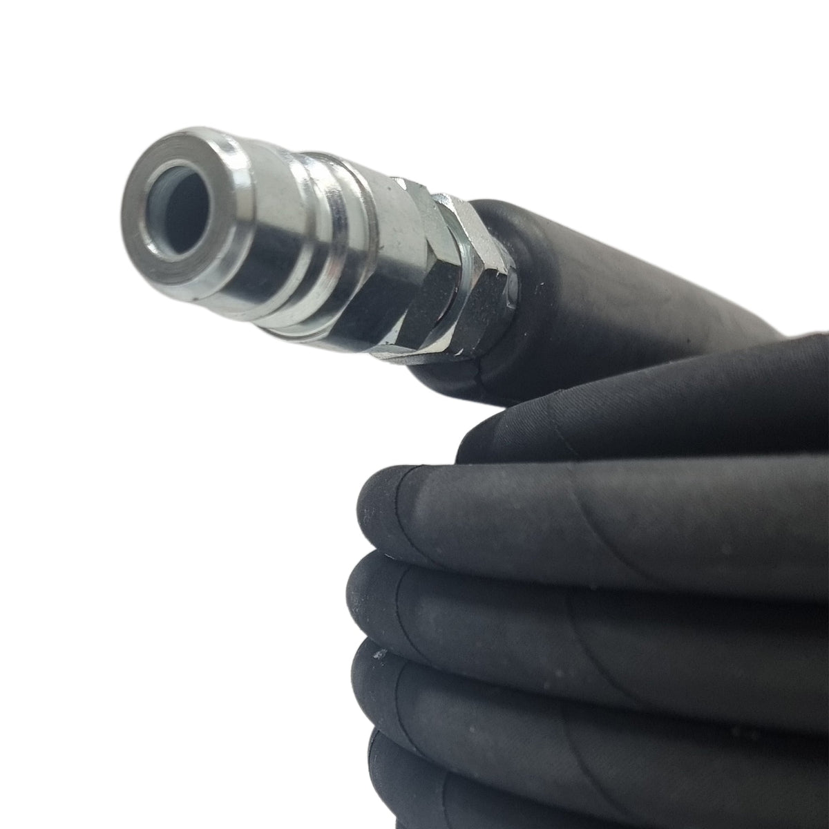 Kiam Products TEMA Male - TEMA Female Quick Release Heavy Duty 5/16" Rubber Pressure Washer Hose
