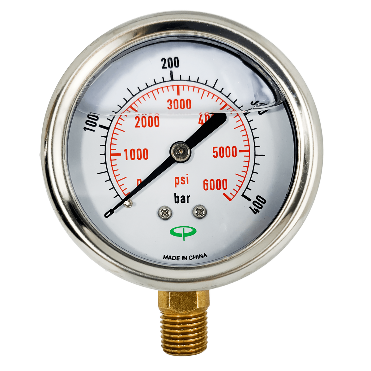 400 Bar Metal Bottom Feed Gauge 63mm