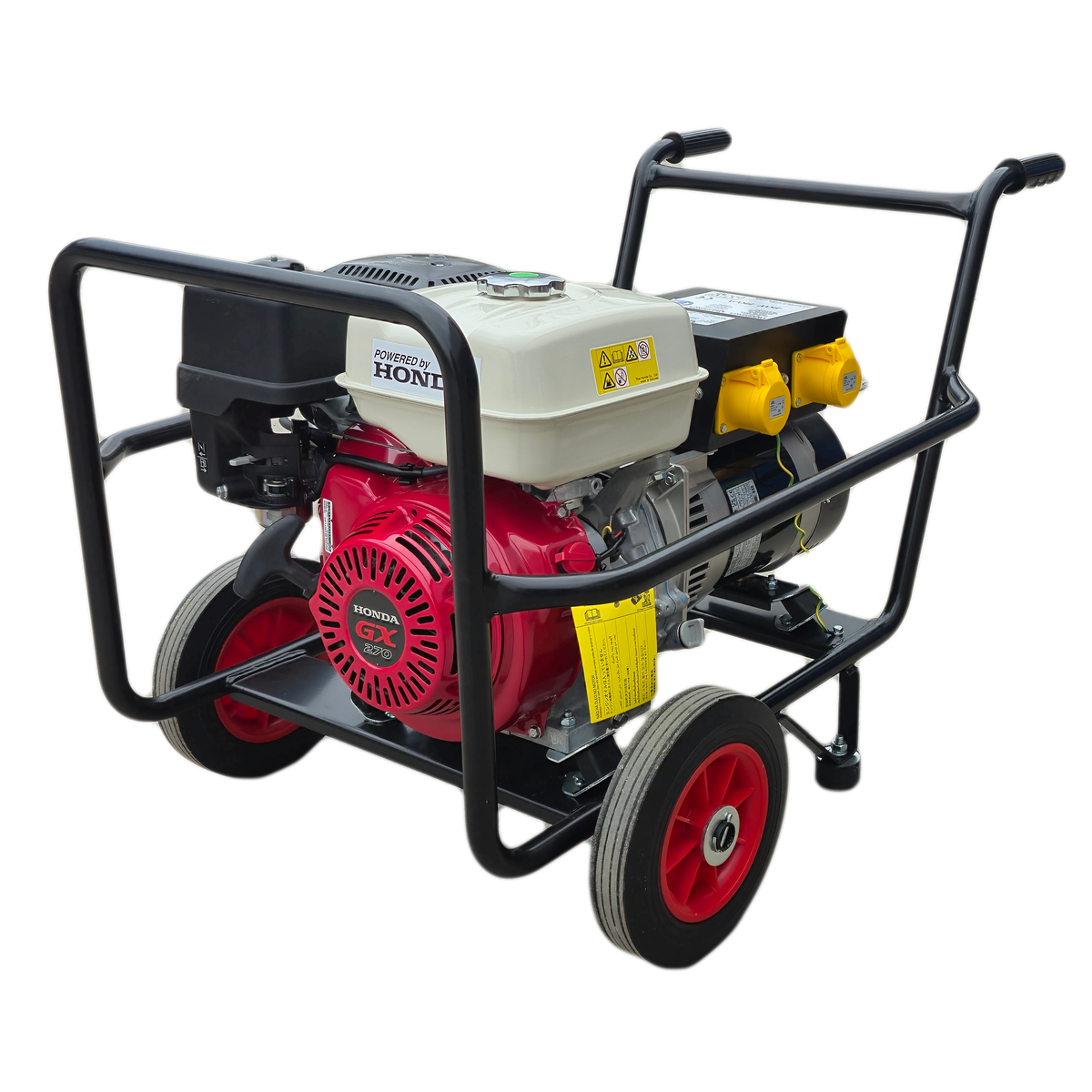 Maxflow Industrial Petrol Generator – Honda GX270 Engine 5.0 kVA Trolley Frame