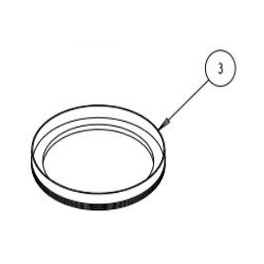 Truvox 03-6107-0000 vacuum motor rubber seal - parts diagram reference 3