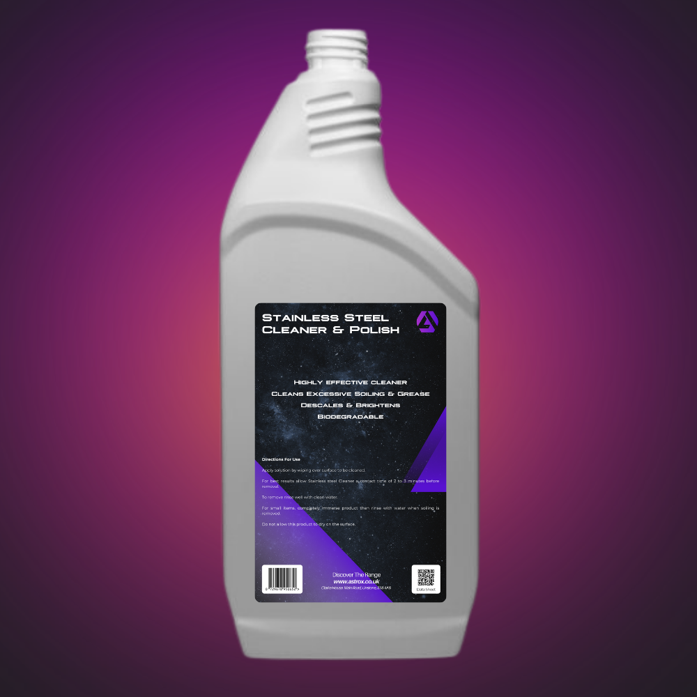 Astrox Stainless Steel Cleaner & Polish - 750ml Spray - Cleaning Chemicals