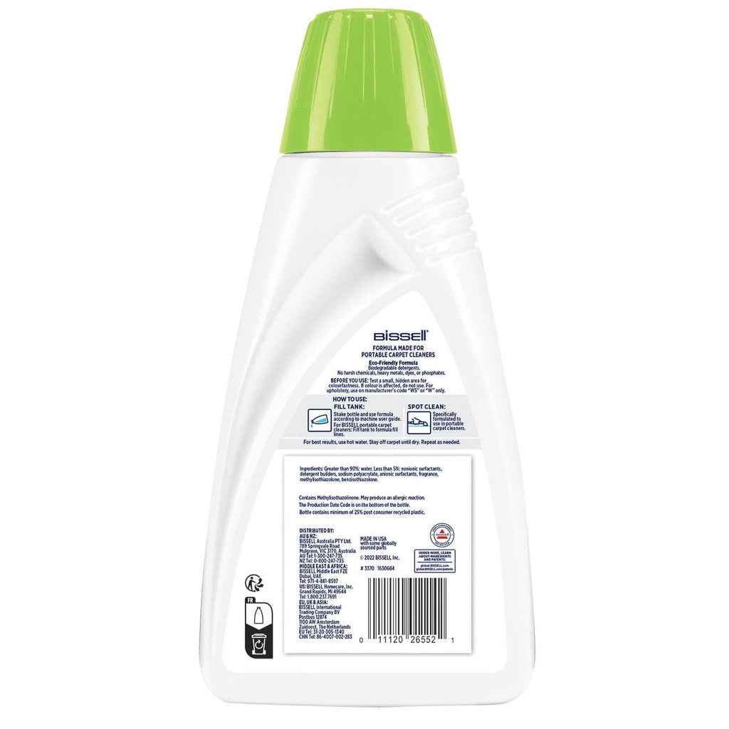 Bissell Natural Pet Spot and Stain Carpet Solution - 1 Litre - Commercial Cleaning Machines Ltd