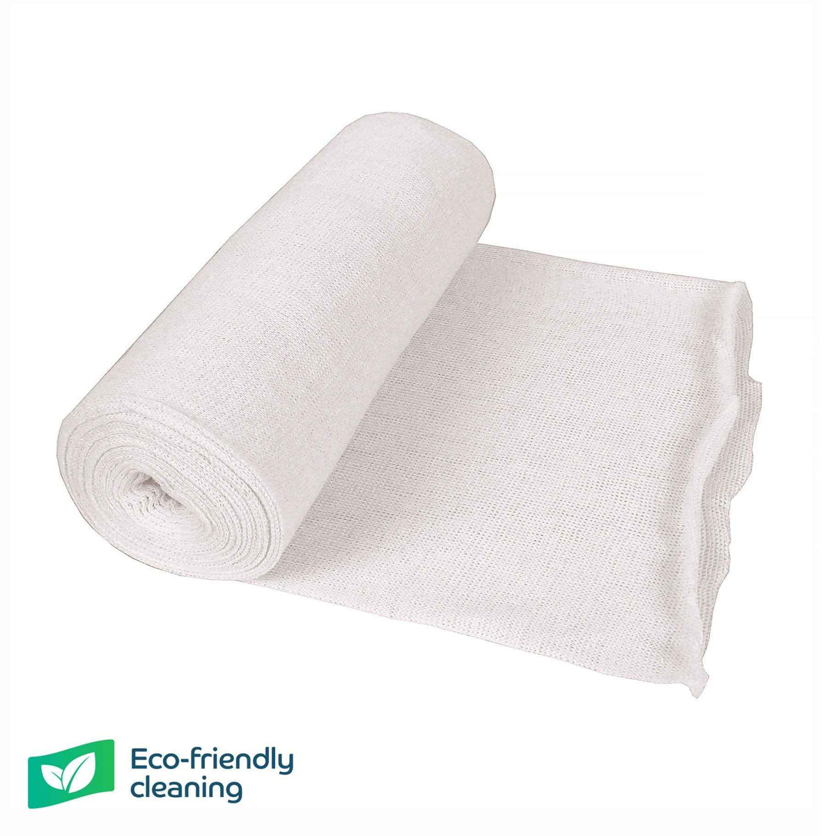 Bleached Cotton Stockinette Roll - Pack of 20 - Commercial Cleaning Machines Ltd