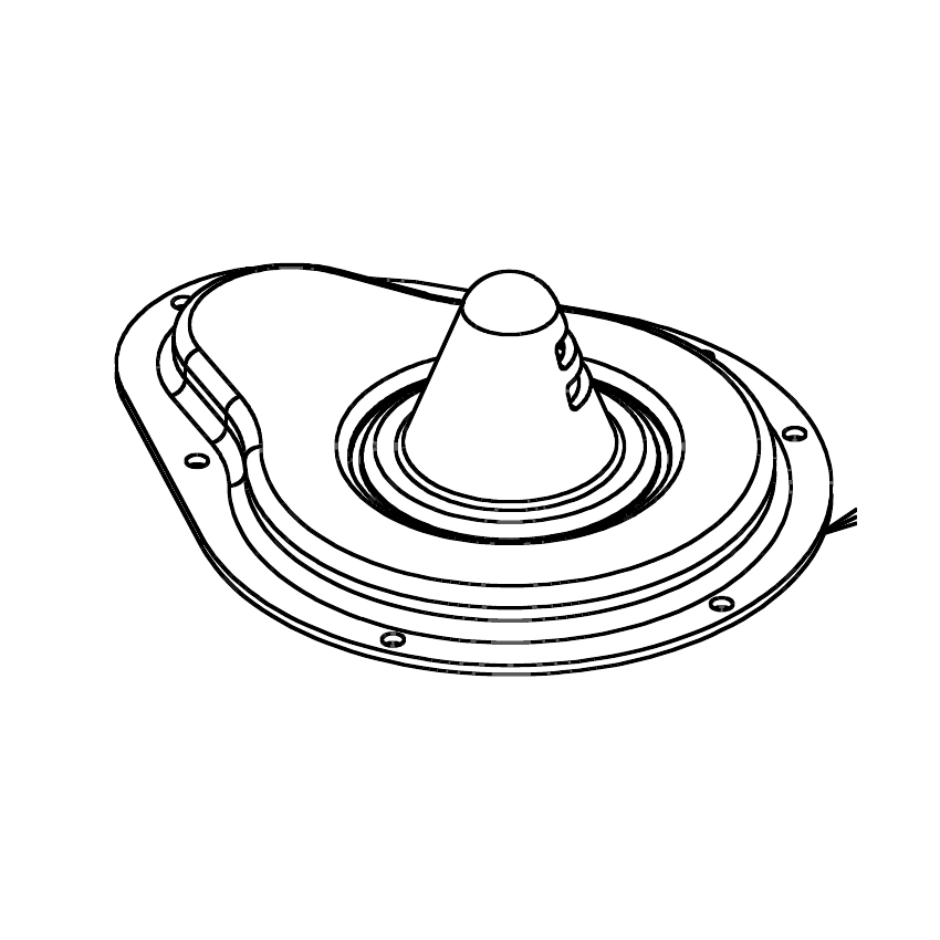Truvox 03-5988-0000 vacuum motor cover - parts diagram