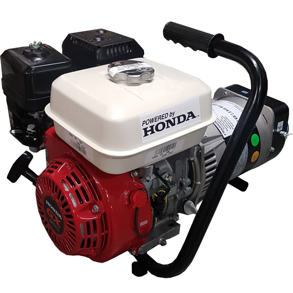 Maxflow Industrial Petrol Generator – Honda GX200 Engine 2.8 kVA T-Handle Frame