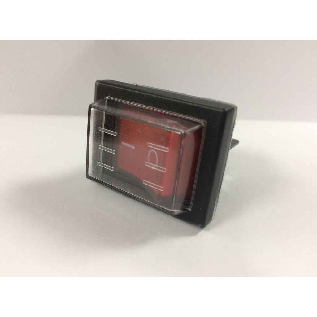 Genuine Viper LSU Range Rocker Switch - Red - 240v - Commercial Cleaning Machines Ltd