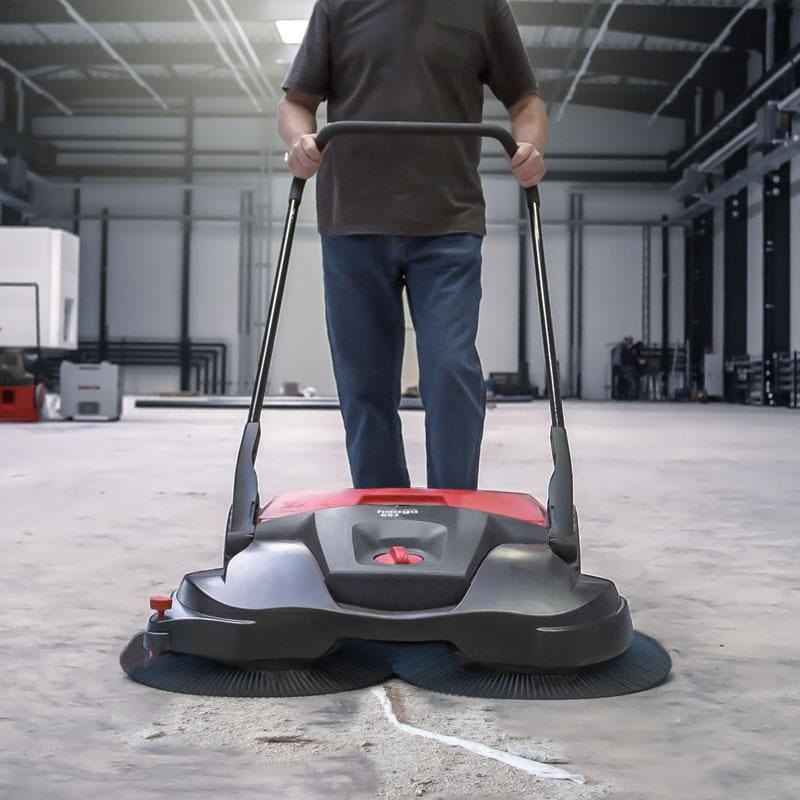 Haaga 697 Profi Plus Battery Powered Powerful Indoor or Outdoor Sweeper - Commercial Cleaning Machines Ltd