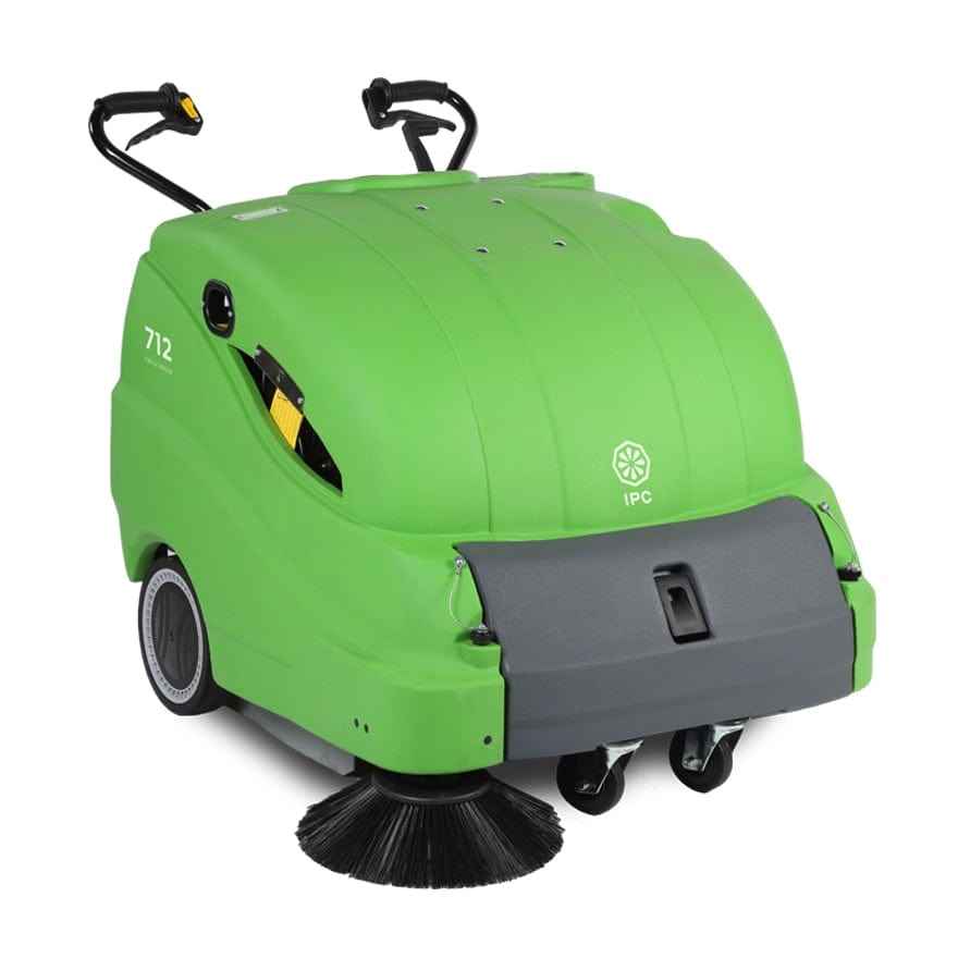 IPC 712 Large 90cm, 50 Litre Powered Sweeper With Vacuum - 105Ah - Commercial Cleaning Machines Ltd