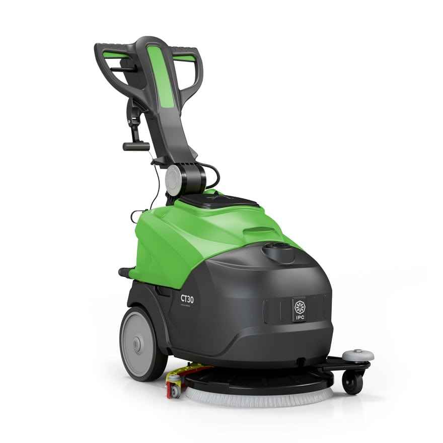 IPC CT30 Compact Powerful Battery Floor Scrubber Dryer - 17 inch - Commercial Cleaning Machines Ltd