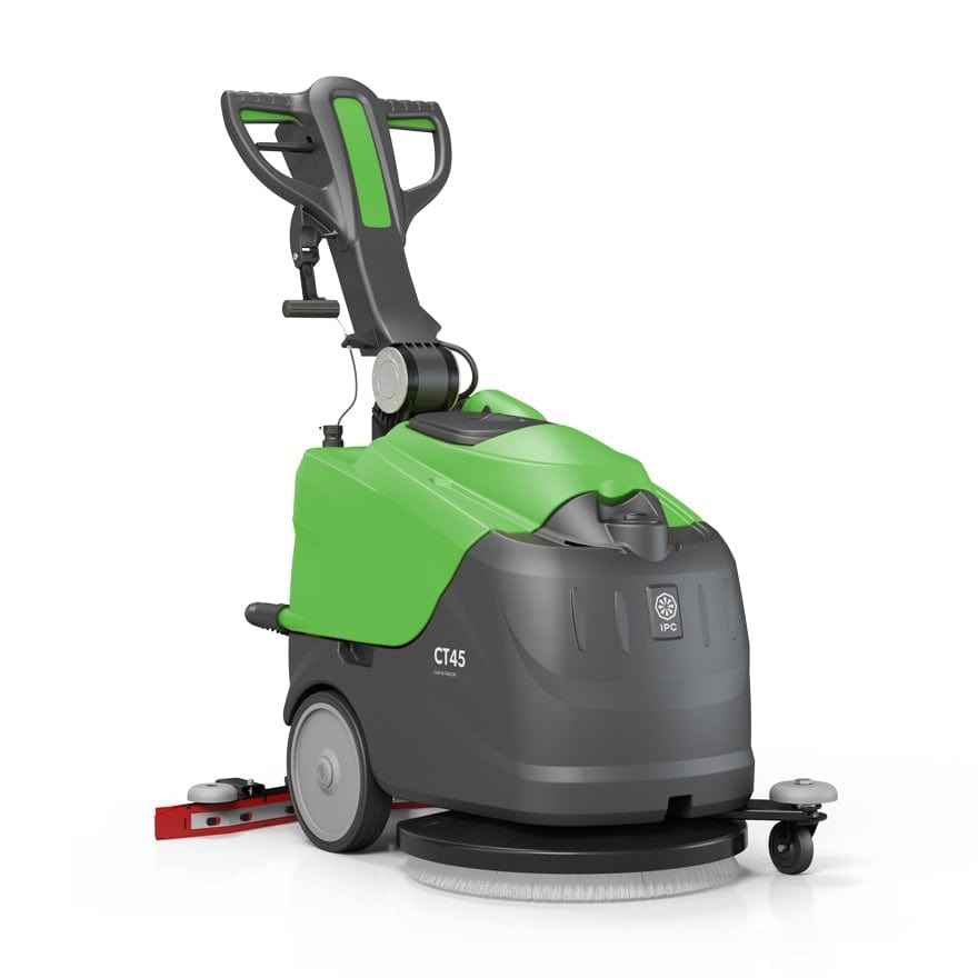 IPC CT45 Powerful 45l Battery Floor Scrubber Dryer - 19 inch - Commercial Cleaning Machines Ltd