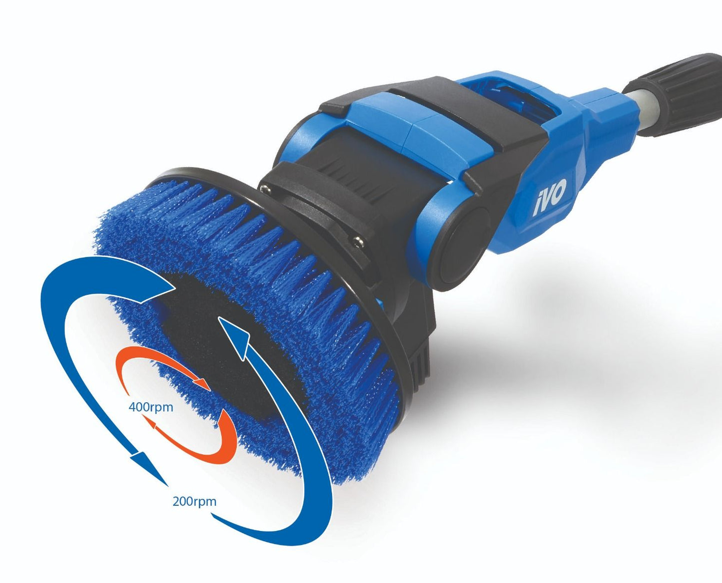 iVO PowerBrush XL 2.0 - Battery Powered Vortex Cleaning Brush - Scrubber Dryer