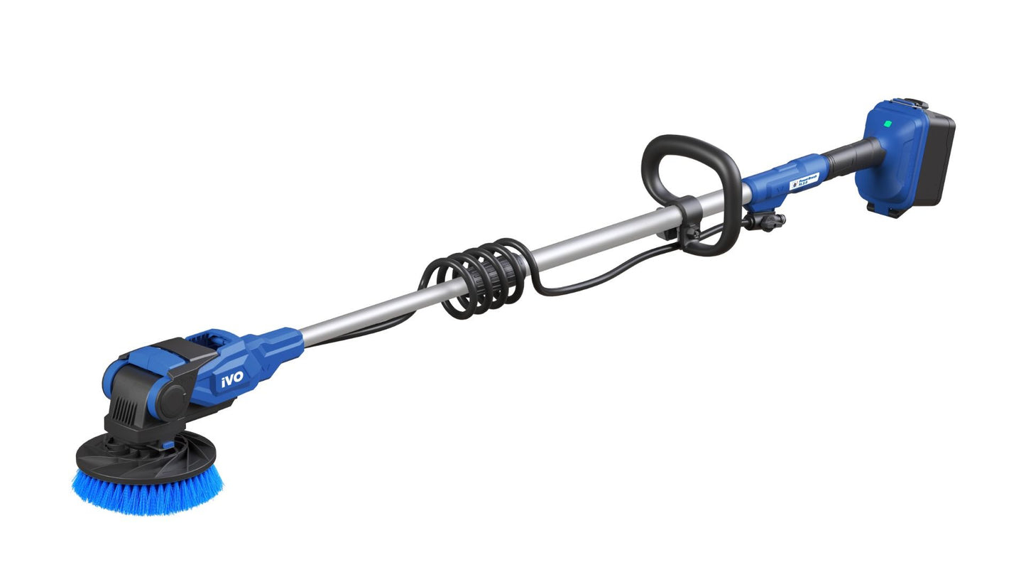 iVO PowerBrush XL 2.0 - Battery Powered Vortex Cleaning Brush - Scrubber Dryer