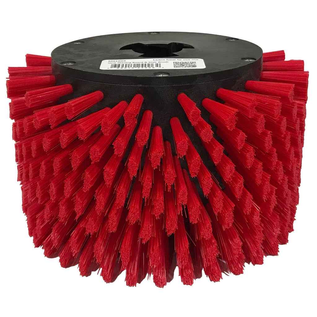 Motor Scrubber Red Stair and Baseboard Medium Duty Brush - Commercial Cleaning Machines Ltd