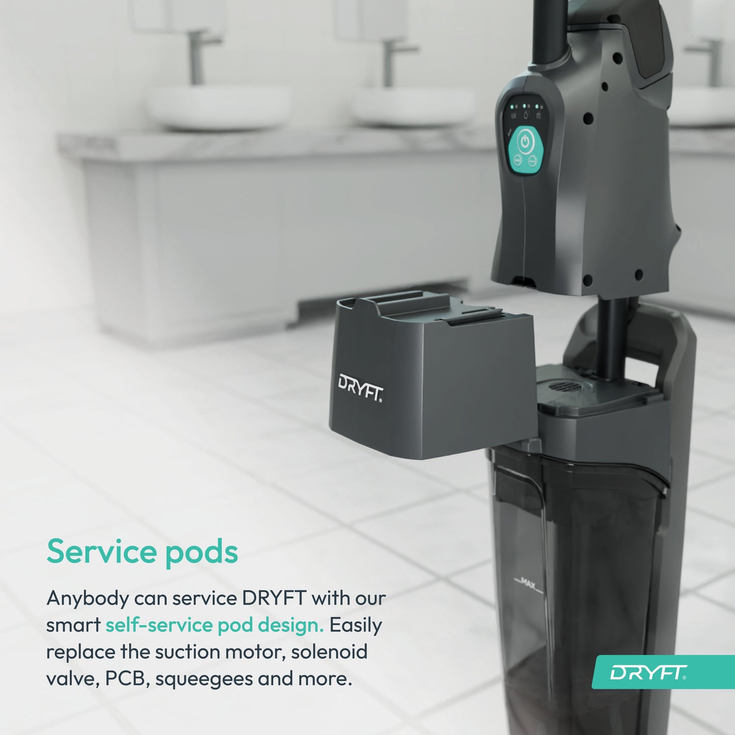 MotorScrubber Dryft - Low Profile S-Motion Scrubber Dryer - Scrubber Dryer