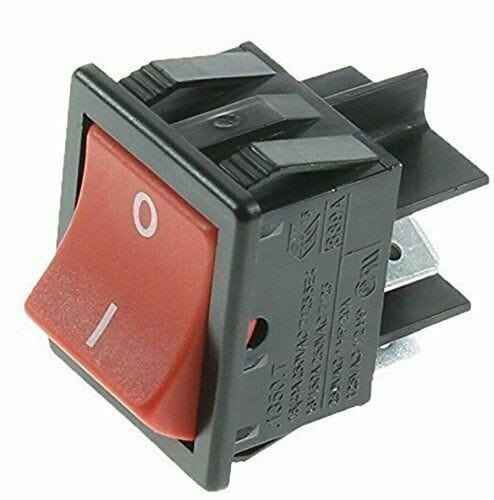 Numatic On Off Switch Red Rocker Switch Henry Hetty Basil Edward James - Commercial Cleaning Machines Ltd