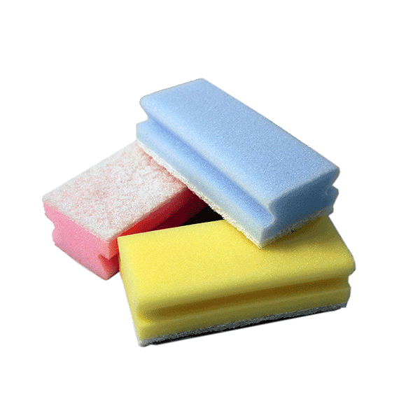 Spare and Square Scouring Pads Green Optima Proclean Sponge Scourers - Pack of 10 - Colour Coded 854G.10 - Buy Direct from Spare and Square