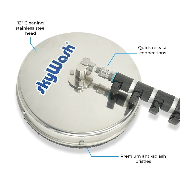skyWash Roof Cleaning System - Premium Pole and Surface Cleaner - Roof Cleaning