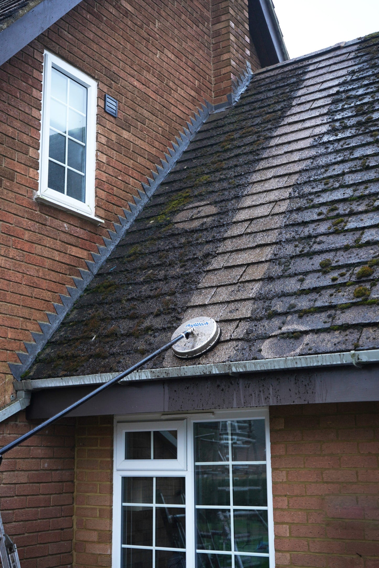 skyWash Roof Cleaning System - Premium Pole and Surface Cleaner - Roof Cleaning