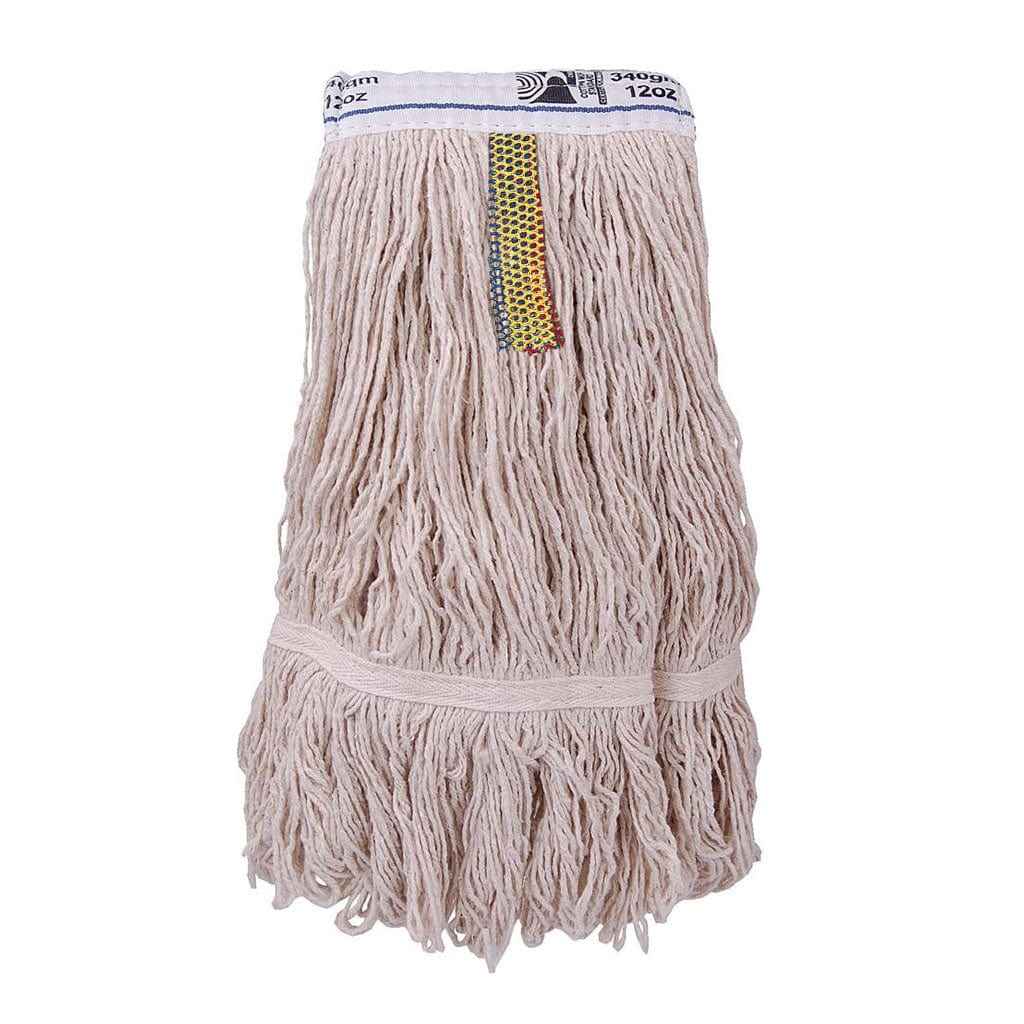 Twine Natural Flagged Stayflat Kentucky Mop 340g - Box of 50 - Commercial Cleaning Machines Ltd