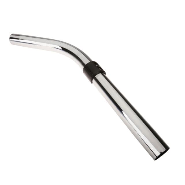 Universal 32mm Chrome Steel Bent End Extension Rod With Air Valve - Friction Fitting - Commercial Cleaning Machines Ltd