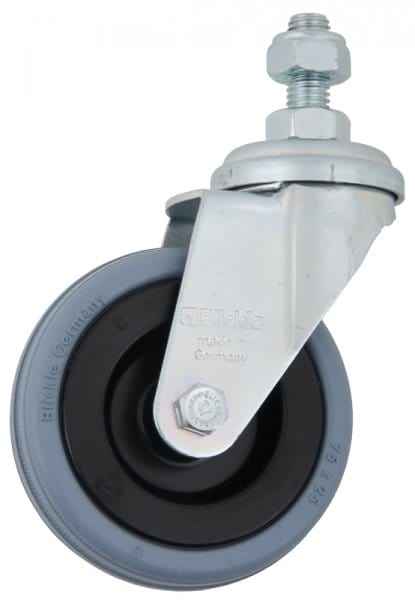 Universal Blickle Swivel Castor Complete - 75 x 25mm - Commercial Cleaning Machines Ltd