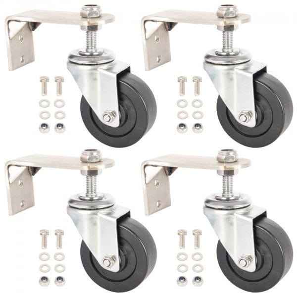 Whirlaway Castor Kit - Fits 20" Whirlaway Surface Cleaners - Set of 4 - Commercial Cleaning Machines Ltd