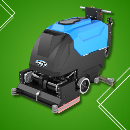 Commercial floor scrubbers