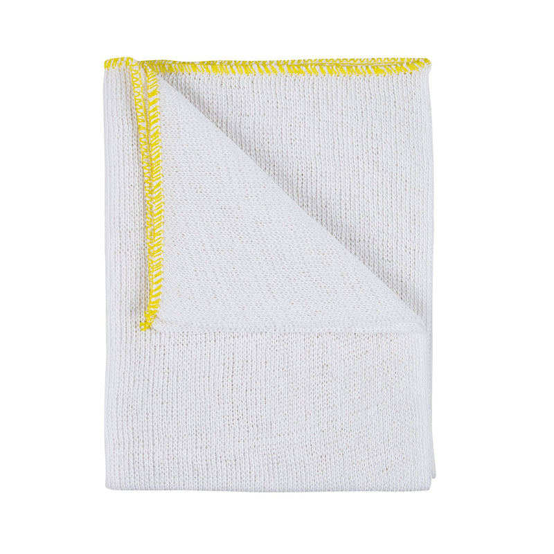 Dishcloth Bleached 40x25cm - Sewn Yellow