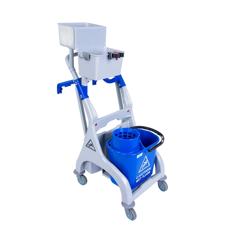 QR Socket Mopping Trolley 15 Litre Blue