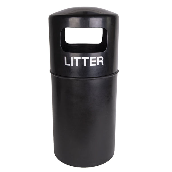 Outdoor Bin with Plastic Liner