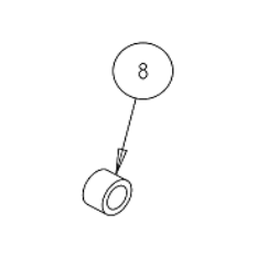 Truvox 02-3945-0000 pulley end spacer - parts diagram, reference 8