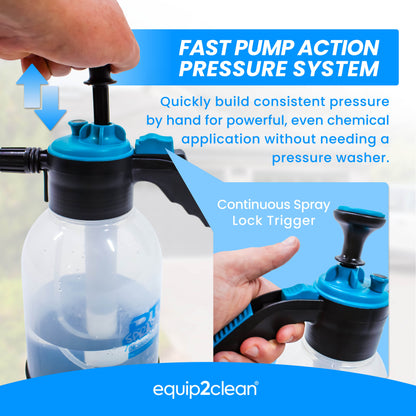 Equip2clean DTLR® Spray Cannon - pump action with VITON seals - 2 litre