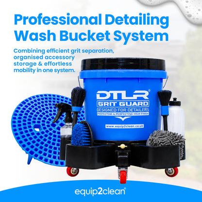 Equip2clean DTLR® Grit Guard Wash bucket with Trolley