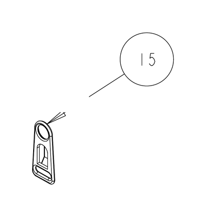 Truvox 02-3152-0000 cable strain relief bracket - parts diagram