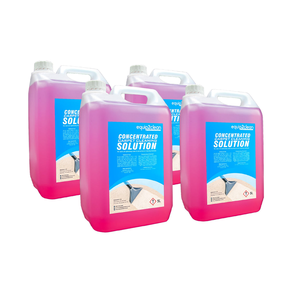 Kiam Products 20 Litre (4x5L) Carpet and Upholstery Cleaning Spotting Solution