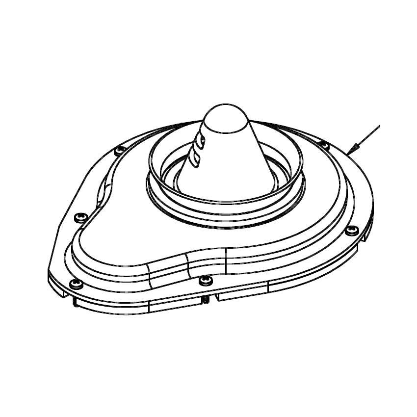 Truvox 05-3418-0000 vacuum motor cover assembly - parts diagram