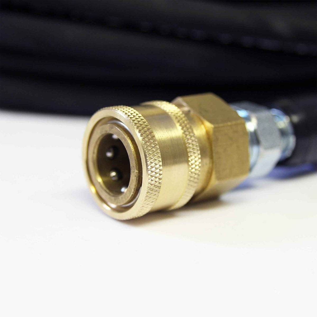 Kiam Products 1/4" Pressure Washer Hose - 3/8" Male & Female Quick Release, 220 Bar/3190 PSI Rated