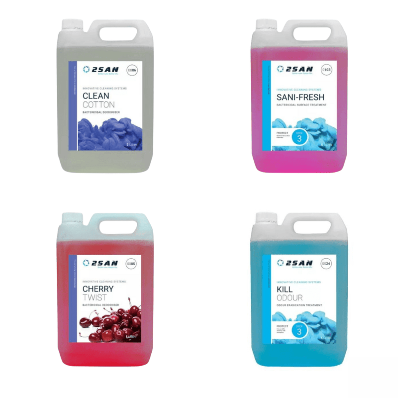 2San Cleaning Chemicals 2San Deodoriser Starter Pack - 20 Litres Powerful Scents 2San-Deo-Pack - Buy Direct from Spare and Square