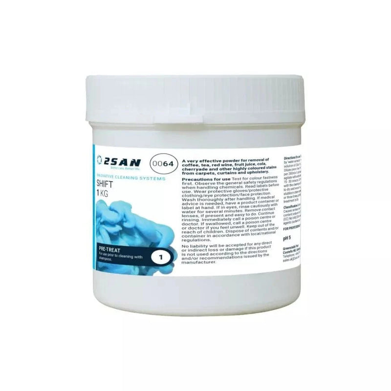 2San Cleaning Chemicals 2San Shift 1kg Powerful Stain Removal Powder - Box of 6 0064-BOX - Buy Direct from Spare and Square