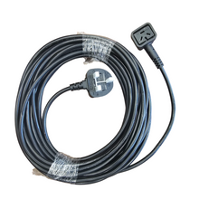 3 Core Plug In Mains Cable - with 3 pin connector and 13A plug - 12m - Scrubber Dryer Spares