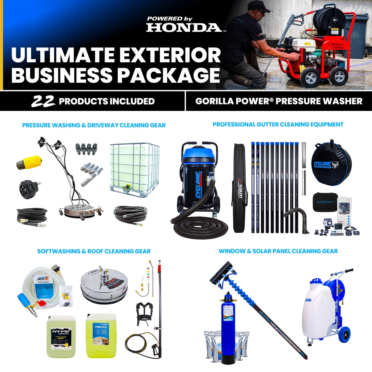 Gold - Ultimate Honda Exterior Cleaning Business Start-Up Package