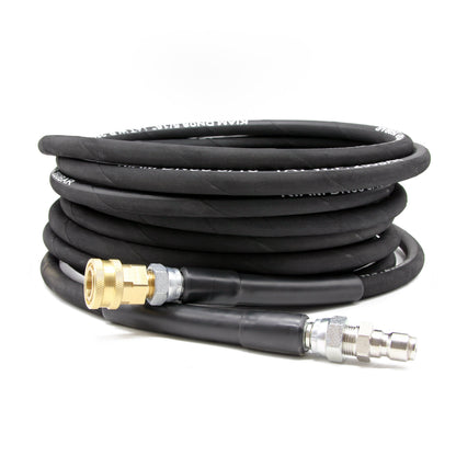 Kiam Products Heavy Duty 5/16" Pressure Washer Hose - 3/8" Male & Female Quick Release, 250 Bar/3750 PSI Rated
