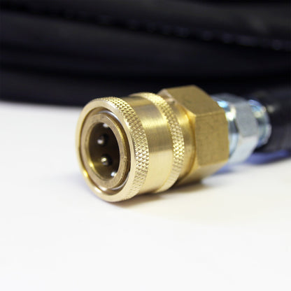 Kiam Products 1/4" Pressure Washer Hose - 3/8" Male & Female Quick Release, 220 Bar/3190 PSI Rated