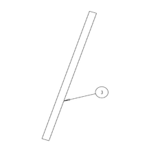 Truvox 03-6423-1000 260 mm drain hose - parts diagram, reference 3