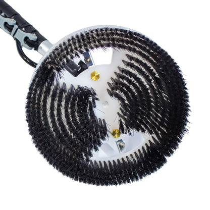 Equip2clean Aquaspray® Rotary Solar Panel/Roof Cleaning Brush With 18ft Telescopic Lance
