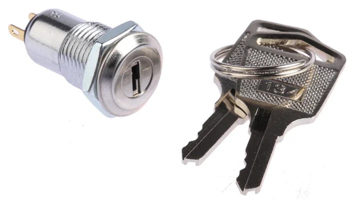 Universal 2-Way Ignition Switch and Key Set 24v